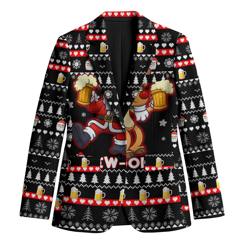 Christmas Brewdolph Reindeer Blazer Xmas Holiday Patterns - Wonder Print Shop