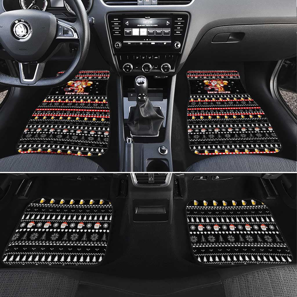 Christmas Brewdolph Reindeer Car Mats Xmas Holiday Patterns - Wonder Print Shop