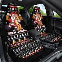 Christmas Brewdolph Reindeer Car Seat Cover Xmas Holiday Patterns - Wonder Print Shop