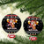 Christmas Brewdolph Reindeer Ceramic Ornament Xmas Holiday Patterns - Wonder Print Shop