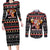 Christmas Brewdolph Reindeer Couples Matching Long Sleeve Bodycon Dress and Long Sleeve Button Shirt Xmas Holiday Patterns - Wonder Print Shop