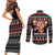 Christmas Brewdolph Reindeer Couples Matching Short Sleeve Bodycon Dress and Long Sleeve Button Shirt Xmas Holiday Patterns - Wonder Print Shop