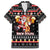 Christmas Brewdolph Reindeer Family Matching Off The Shoulder Long Sleeve Dress and Hawaiian Shirt Xmas Holiday Patterns - Wonder Print Shop