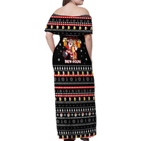Christmas Brewdolph Reindeer Family Matching Off Shoulder Maxi Dress and Hawaiian Shirt Xmas Holiday Patterns - Wonder Print Shop
