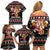 Christmas Brewdolph Reindeer Family Matching Off Shoulder Short Dress and Hawaiian Shirt Xmas Holiday Patterns - Wonder Print Shop