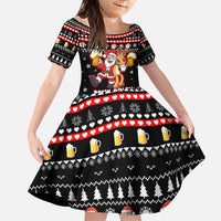 Christmas Brewdolph Reindeer Family Matching Puletasi and Hawaiian Shirt Xmas Holiday Patterns - Wonder Print Shop