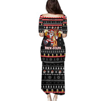 Christmas Brewdolph Reindeer Family Matching Puletasi and Hawaiian Shirt Xmas Holiday Patterns - Wonder Print Shop