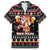 Christmas Brewdolph Reindeer Family Matching Short Sleeve Bodycon Dress and Hawaiian Shirt Xmas Holiday Patterns - Wonder Print Shop