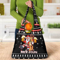 Christmas Brewdolph Reindeer Grocery Bag Xmas Holiday Patterns - Wonder Print Shop