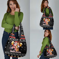 Christmas Brewdolph Reindeer Grocery Bag Xmas Holiday Patterns - Wonder Print Shop