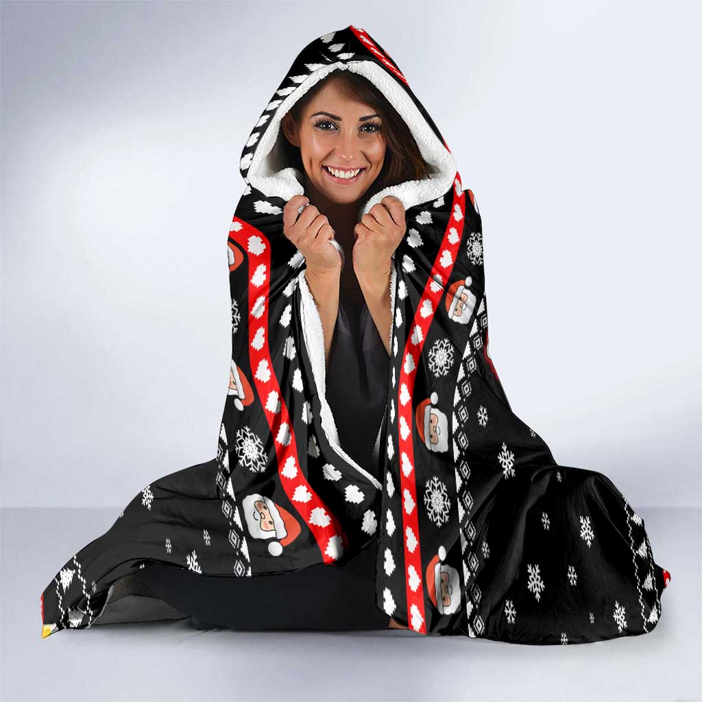 Christmas Brewdolph Reindeer Hooded Blanket Xmas Holiday Patterns - Wonder Print Shop