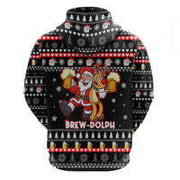 Christmas Brewdolph Reindeer Hoodie Xmas Holiday Patterns - Wonder Print Shop
