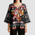 Christmas Brewdolph Reindeer Kimono Sleeve Blouse Xmas Holiday Patterns - Wonder Print Shop