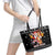 Christmas Brewdolph Reindeer Leather Tote Bag Xmas Holiday Patterns - Wonder Print Shop