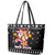 Christmas Brewdolph Reindeer Leather Tote Bag Xmas Holiday Patterns - Wonder Print Shop