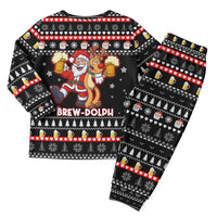 Christmas Brewdolph Reindeer Christmas Pajama Set Xmas Holiday Patterns - Wonder Print Shop