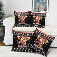 Christmas Brewdolph Reindeer Pillow Cover Xmas Holiday Patterns - Wonder Print Shop