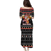 Christmas Brewdolph Reindeer Puletasi Xmas Holiday Patterns - Wonder Print Shop