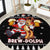 Christmas Brewdolph Reindeer Round Carpet Xmas Holiday Patterns - Wonder Print Shop