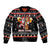 Christmas Brewdolph Reindeer Sleeve Zip Bomber Jacket Xmas Holiday Patterns - Wonder Print Shop