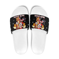 Christmas Brewdolph Reindeer Slide Sandals Xmas Holiday Patterns - Wonder Print Shop
