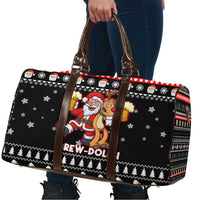 Christmas Brewdolph Reindeer Travel Bag Xmas Holiday Patterns - Wonder Print Shop