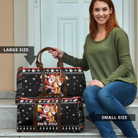 Christmas Brewdolph Reindeer Travel Bag Xmas Holiday Patterns - Wonder Print Shop
