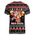 Christmas Brewdolph Reindeer Women V-Neck T-Shirt Xmas Holiday Patterns - Wonder Print Shop