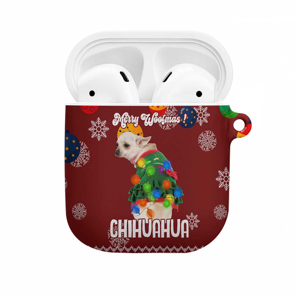 Chihuahua Dog Attitude Christmas AirPods Case Xmas Holiday Patterns - Wonder Print Shop