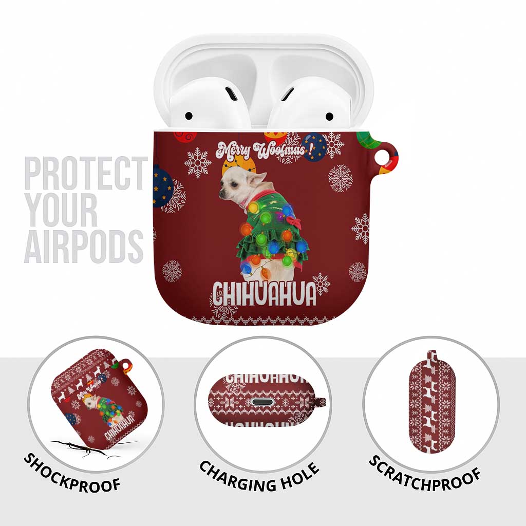 Chihuahua Dog Attitude Christmas AirPods Case Xmas Holiday Patterns - Wonder Print Shop