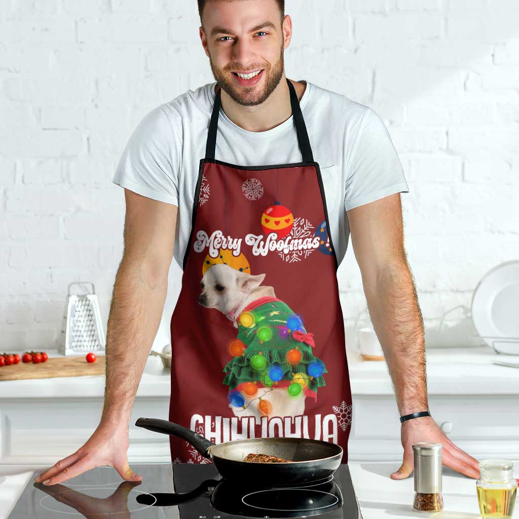 Chihuahua Dog Attitude Christmas Apron Xmas Holiday Patterns - Wonder Print Shop