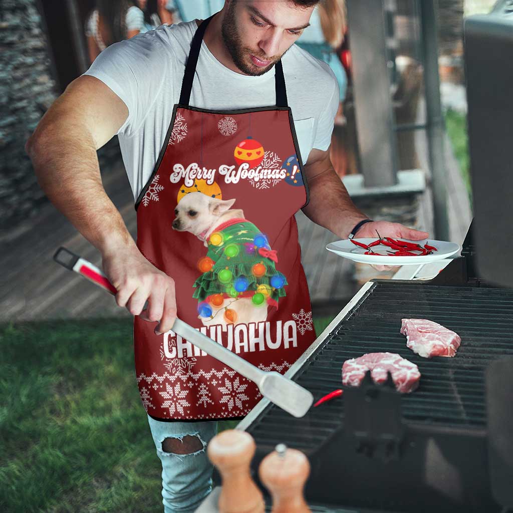 Chihuahua Dog Attitude Christmas Apron Xmas Holiday Patterns - Wonder Print Shop