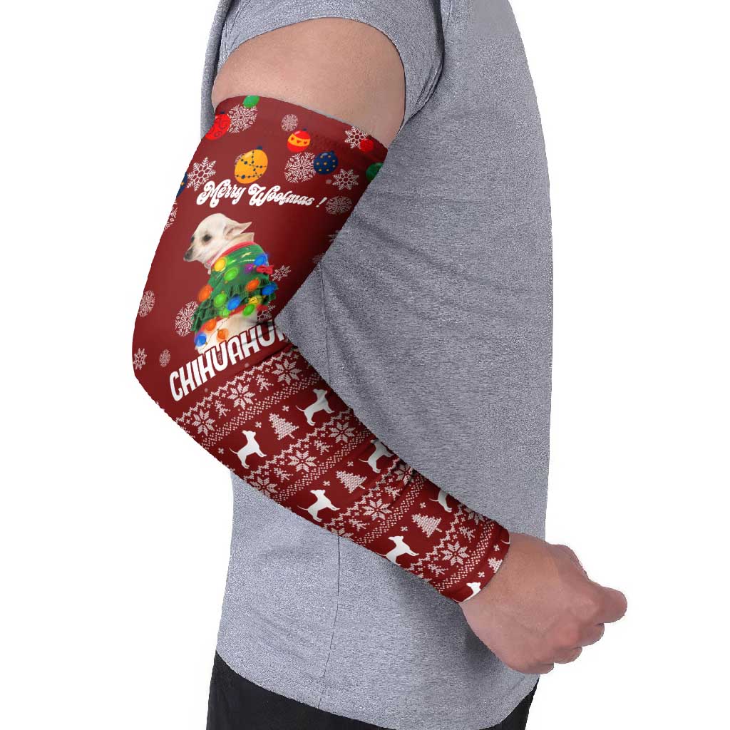 Chihuahua Dog Attitude Christmas Arm Sleeves Xmas Holiday Patterns - Wonder Print Shop