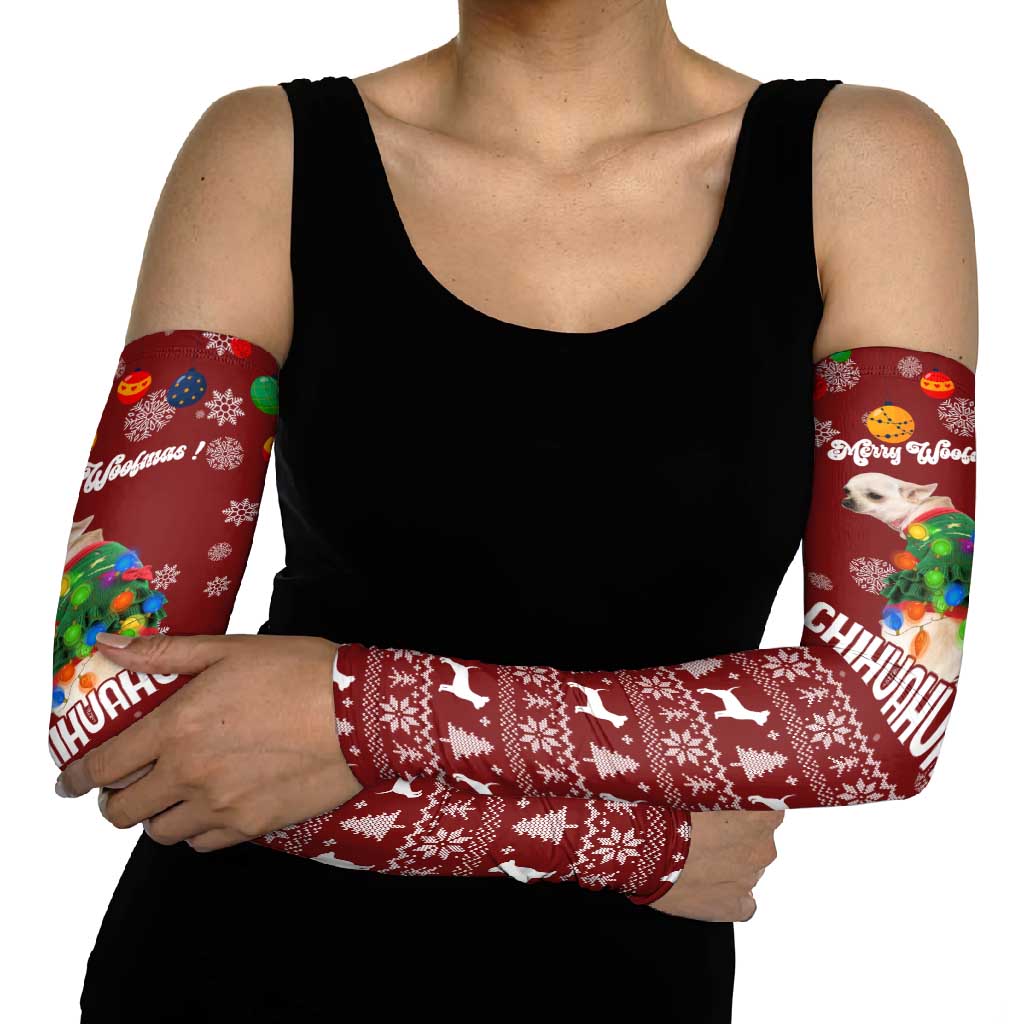 Chihuahua Dog Attitude Christmas Arm Sleeves Xmas Holiday Patterns - Wonder Print Shop