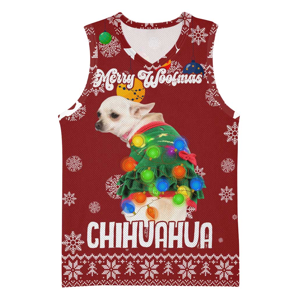 Chihuahua Dog Attitude Christmas Basketball Jersey Xmas Holiday Patterns - Wonder Print Shop