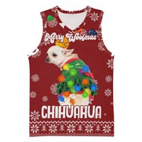 Chihuahua Dog Attitude Christmas Basketball Jersey Xmas Holiday Patterns - Wonder Print Shop