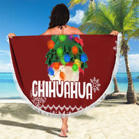 Chihuahua Dog Attitude Christmas Beach Blanket Xmas Holiday Patterns - Wonder Print Shop
