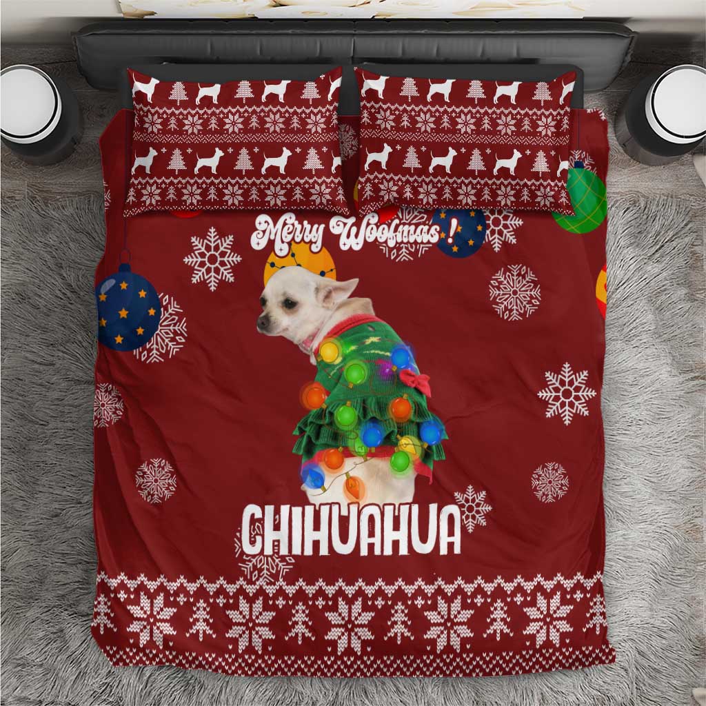 Chihuahua Dog Attitude Christmas Bedding Set Xmas Holiday Patterns - Wonder Print Shop