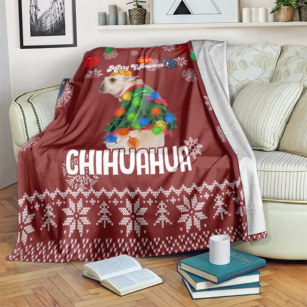 Chihuahua Dog Attitude Christmas Blanket Xmas Holiday Patterns - Wonder Print Shop