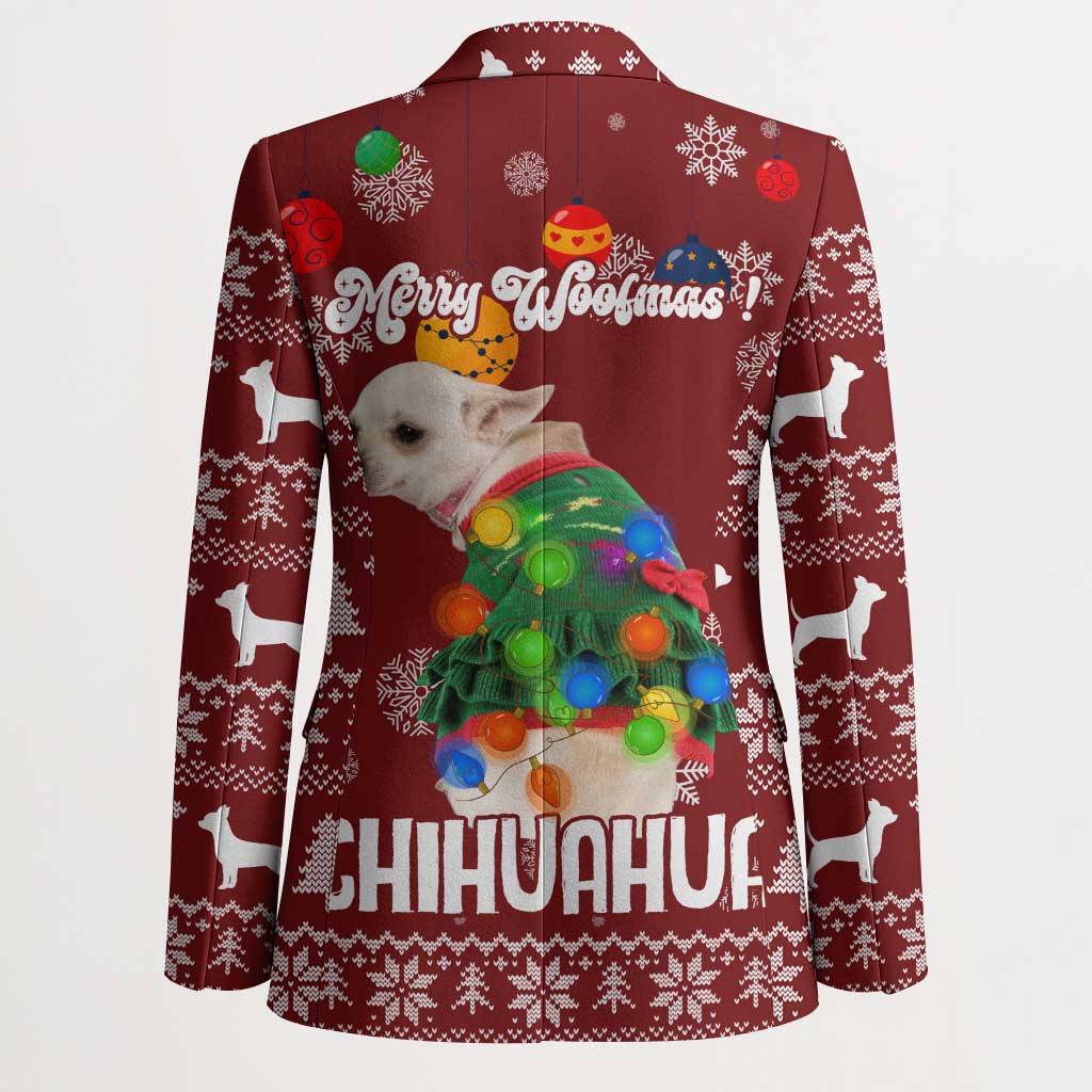 Chihuahua Dog Attitude Christmas Blazer Xmas Holiday Patterns - Wonder Print Shop