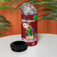 Chihuahua Dog Attitude Christmas 4 in 1 Can Cooler Tumbler Xmas Holiday Patterns - Wonder Print Shop