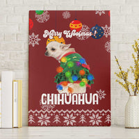 Chihuahua Dog Attitude Christmas Canvas Wall Art Xmas Holiday Patterns - Wonder Print Shop