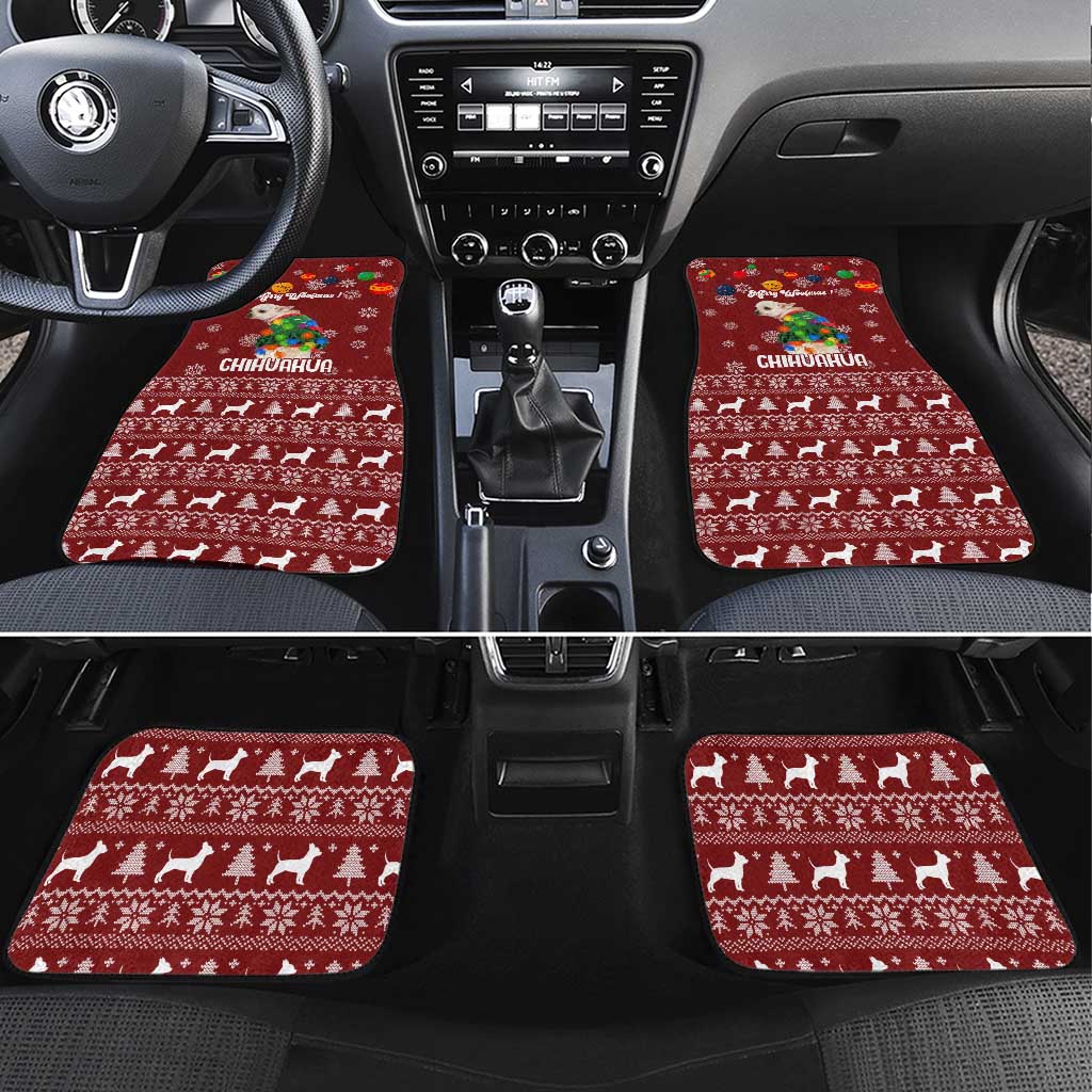 Chihuahua Dog Attitude Christmas Car Mats Xmas Holiday Patterns - Wonder Print Shop