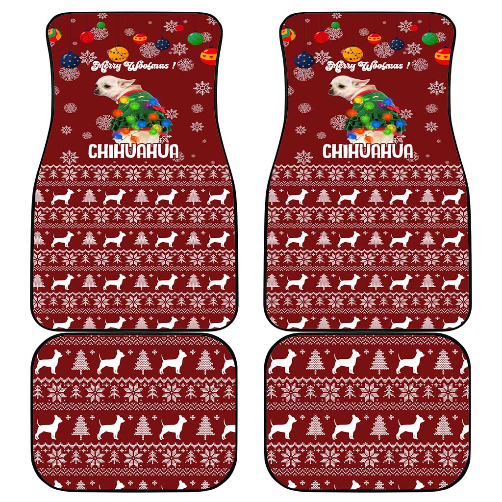 Chihuahua Dog Attitude Christmas Car Mats Xmas Holiday Patterns - Wonder Print Shop