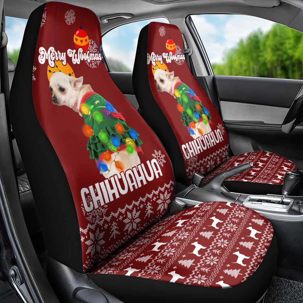 Chihuahua Dog Attitude Christmas Car Seat Cover Xmas Holiday Patterns - Wonder Print Shop