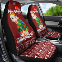 Chihuahua Dog Attitude Christmas Car Seat Cover Xmas Holiday Patterns - Wonder Print Shop