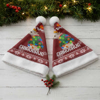 Chihuahua Dog Attitude Christmas Santa Hat Xmas Holiday Patterns - Wonder Print Shop