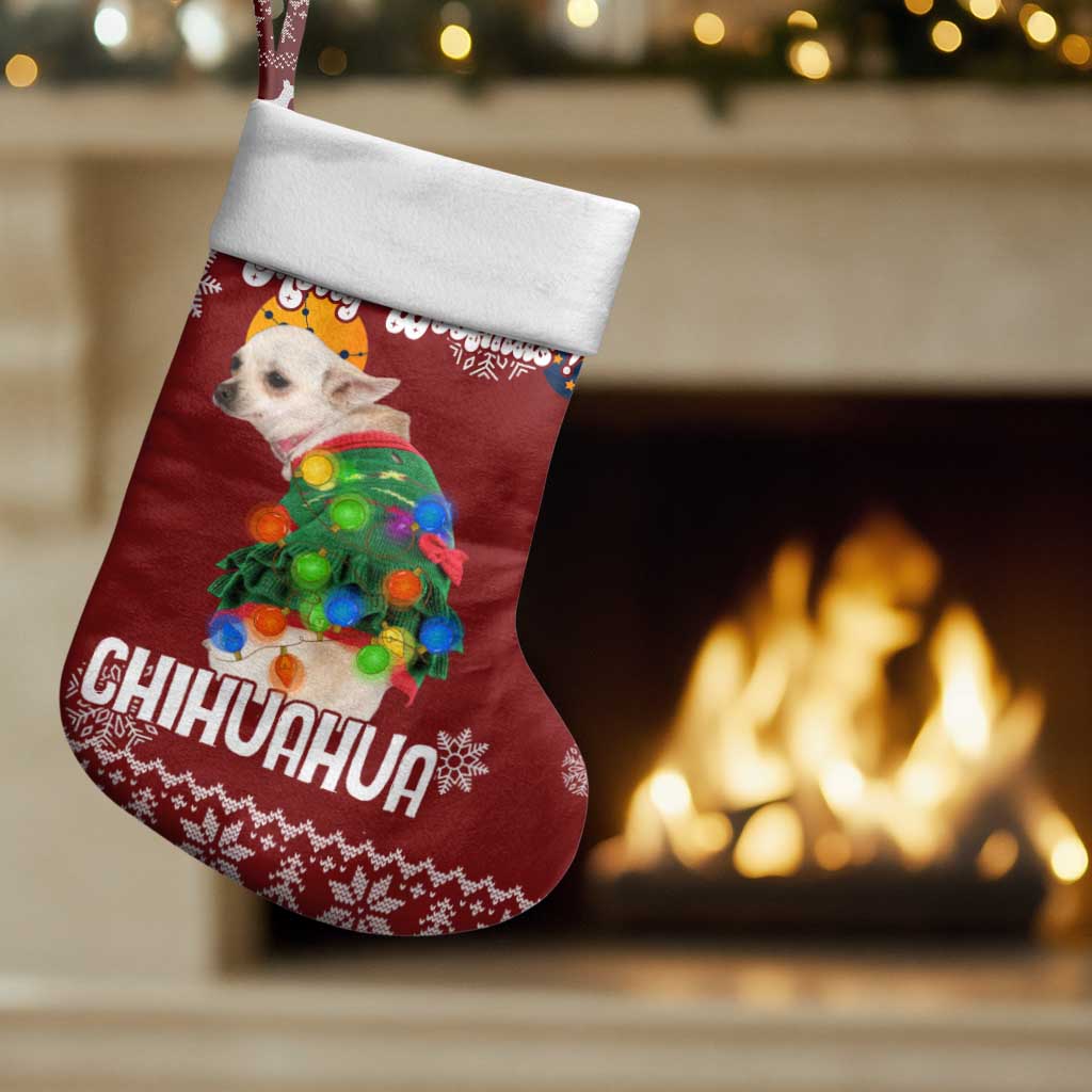 Chihuahua Dog Attitude Christmas Stocking Xmas Holiday Patterns - Wonder Print Shop
