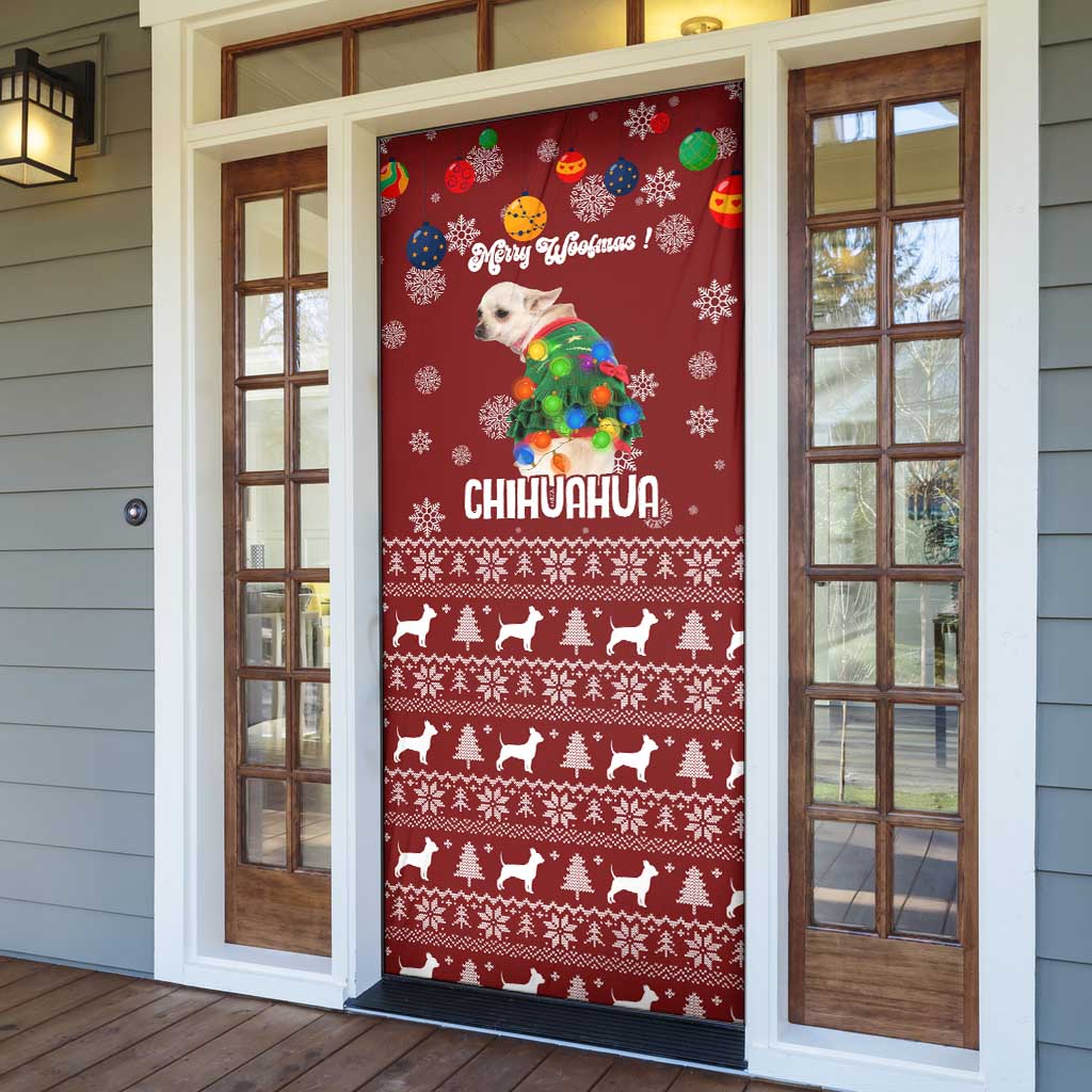 Chihuahua Dog Attitude Christmas Door Cover Xmas Holiday Patterns - Wonder Print Shop