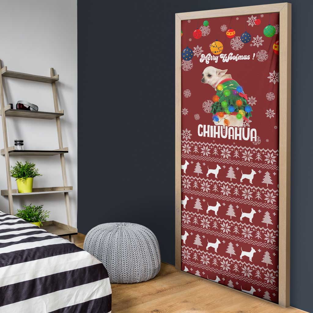 Chihuahua Dog Attitude Christmas Door Cover Xmas Holiday Patterns - Wonder Print Shop